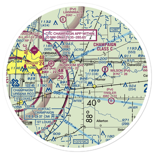 Routh Airport (9IL2) VFR Sectional Sticker (30 mile)