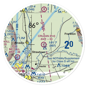 Cruzan Field (9II4) VFR Sectional Sticker (20 mile)