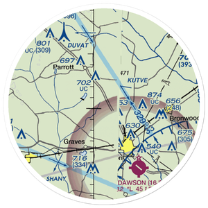 Young Field (9GA3) VFR Sectional Sticker (20 mile)