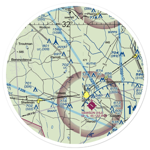 Young Field (9GA3) VFR Sectional Sticker (30 mile)
