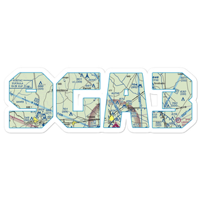 Young Field (9GA3) VFR Sectional Sticker