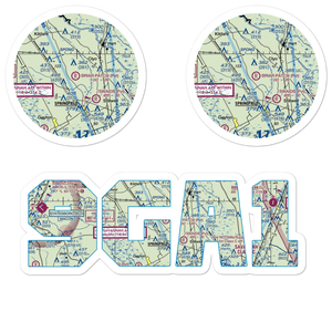 Briar Patch Airport (9GA1) VFR Sectional Sticker Pack