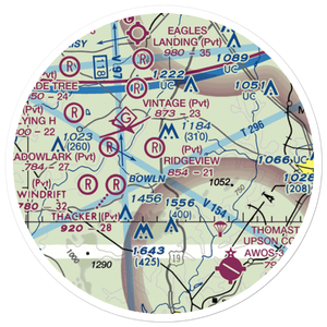 Brown Field (9GA0) VFR Sectional Sticker (20 mile)
