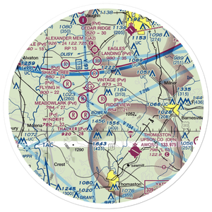 Brown Field (9GA0) VFR Sectional Sticker (30 mile)