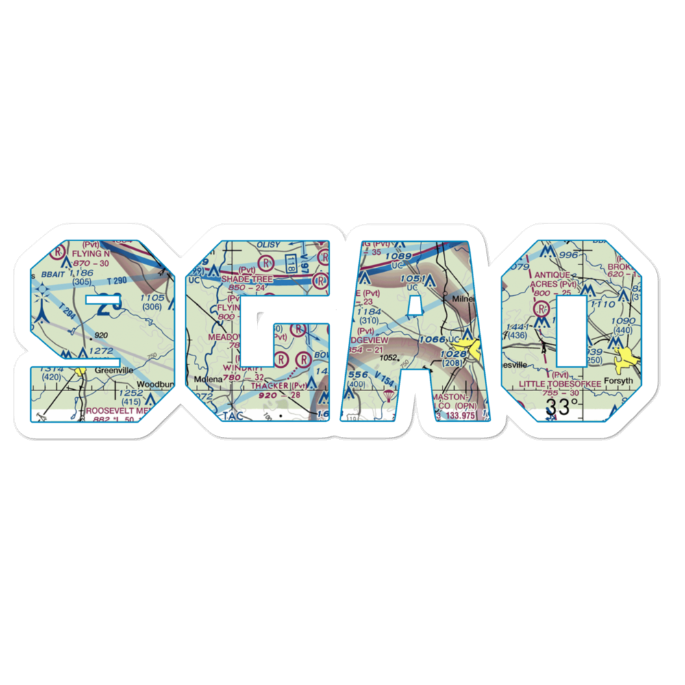 Brown Field (9GA0) VFR Sectional Sticker 