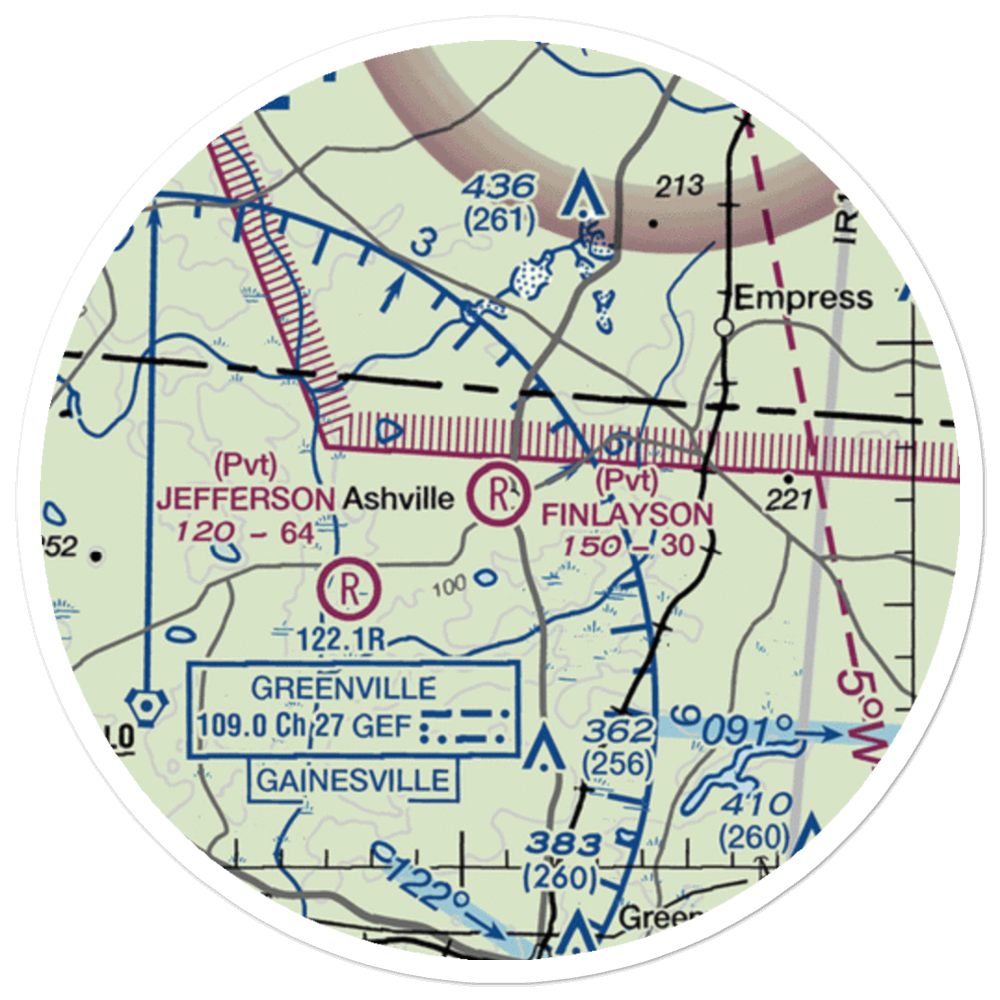 Finlayson Farm Airport (9FL8) VFR Sectional Sticker (20 mile) 