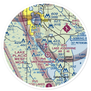 Lake Josephine Seaplane Base (9FL3) VFR Sectional Sticker (20 mile)