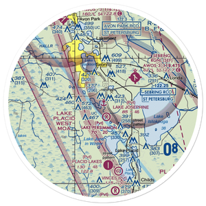 Lake Josephine Seaplane Base (9FL3) VFR Sectional Sticker (30 mile)