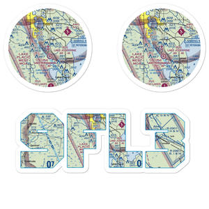 Lake Josephine Seaplane Base (9FL3) VFR Sectional Sticker Pack