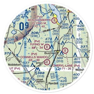 Flying W Airranch Airport (9FL1) VFR Sectional Sticker (20 mile)