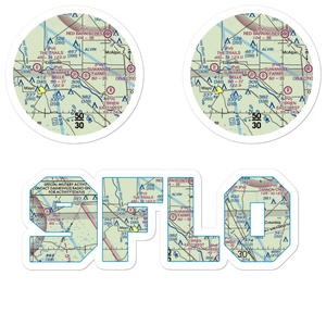 Suwannee Belle Airport (9FL0) VFR Sectional Sticker Pack