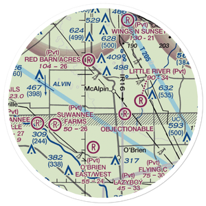 Buddys Ag Service Airport (9FD9) VFR Sectional Sticker (20 mile)