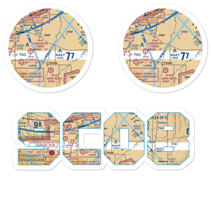Herrick Airport (9CO8) VFR Sectional Sticker Pack