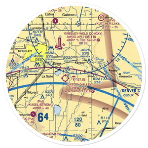 Beaugh Airport (9CO7) VFR Sectional Sticker (30 mile)