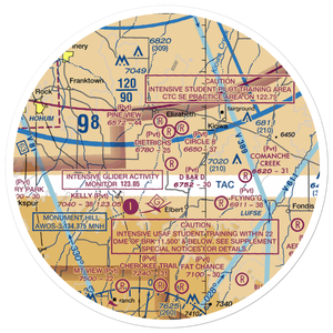 D Bar D Airport (9CO6) VFR Sectional Sticker (30 mile)
