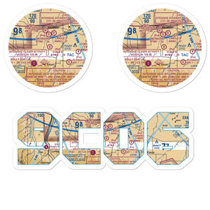 D Bar D Airport (9CO6) VFR Sectional Sticker Pack