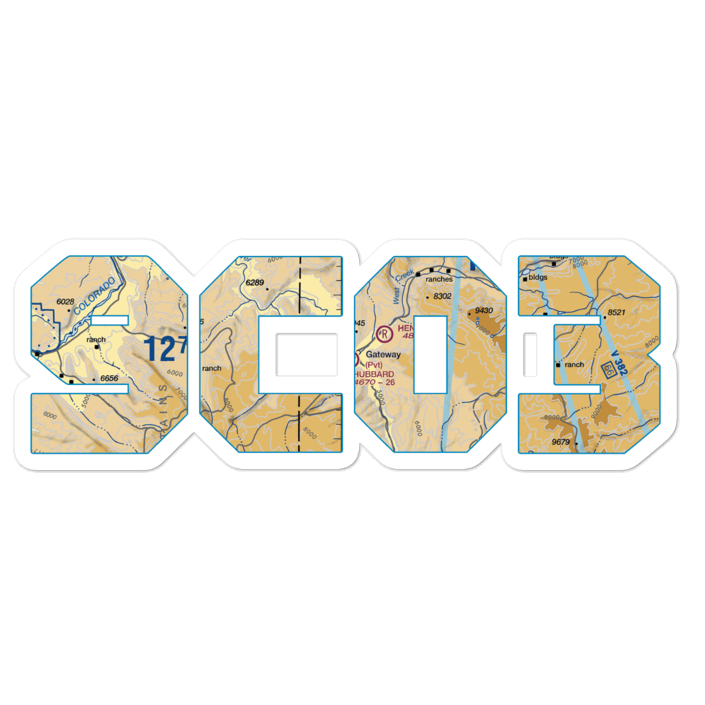 Hubbard Airport (9CO3) VFR Sectional Sticker 