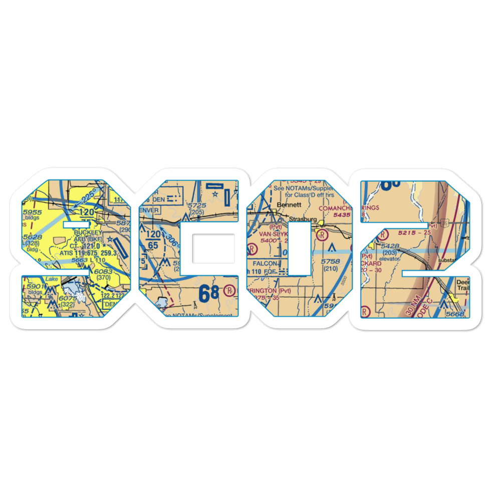 Van Slyke Field (9CO2) VFR Sectional Sticker 