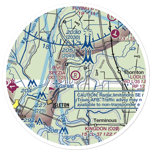 Spezia Airport (9CL9) VFR Sectional Sticker (20 mile)