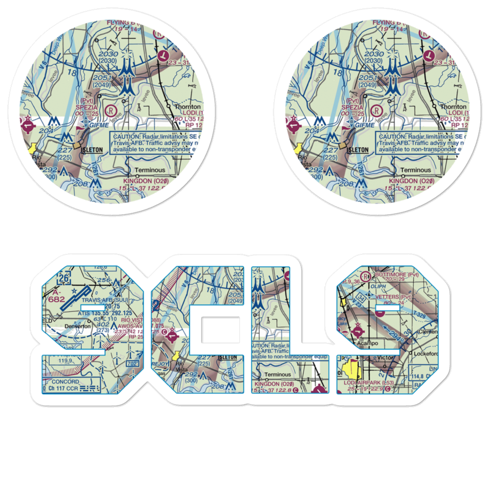Spezia Airport (9CL9) VFR Sectional Sticker Pack 