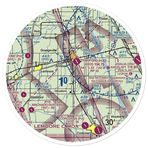 Blair Strip (9CL5) VFR Sectional Sticker (30 mile)
