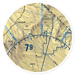 Hart Mine Airport (9CL4) VFR Sectional Sticker (20 mile)