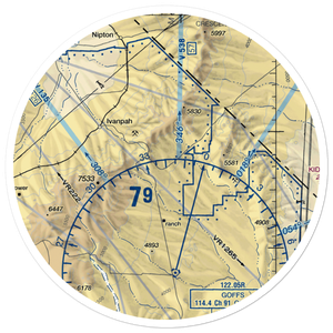 Hart Mine Airport (9CL4) VFR Sectional Sticker (30 mile)