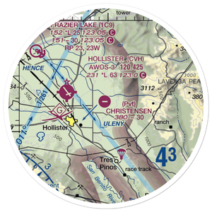 Christensen Ranch Airport (9CL2) VFR Sectional Sticker (20 mile)