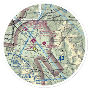 Christensen Ranch Airport (9CL2) VFR Sectional Sticker (30 mile)