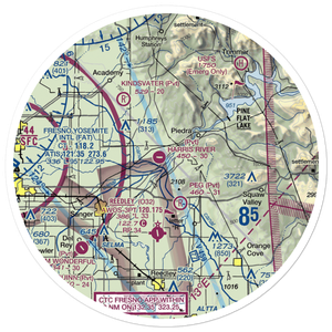 Harris River Ranch Airport (9CA7) VFR Sectional Sticker (30 mile)