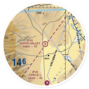 North Valley Airport (9CA6) VFR Sectional Sticker (20 mile)