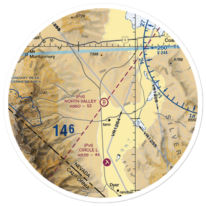 North Valley Airport (9CA6) VFR Sectional Sticker (30 mile)