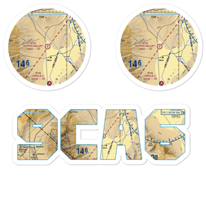 North Valley Airport (9CA6) VFR Sectional Sticker Pack