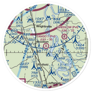 Tango 7 Airport (9AR4) VFR Sectional Sticker (20 mile)