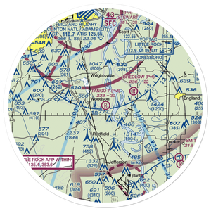 Tango 7 Airport (9AR4) VFR Sectional Sticker (30 mile)