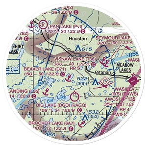 Cubdivision Airport (9AK7) VFR Sectional Sticker (20 mile)
