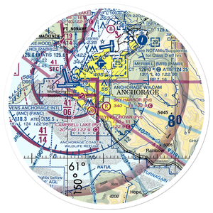 Sky Harbor Airport (9AK5) VFR Sectional Sticker (30 mile)