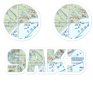 Nikolai Creek Airport (9AK3) VFR Sectional Sticker Pack