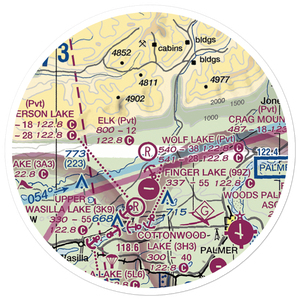 Elk Ranch Airport (9AA1) VFR Sectional Sticker (20 mile)