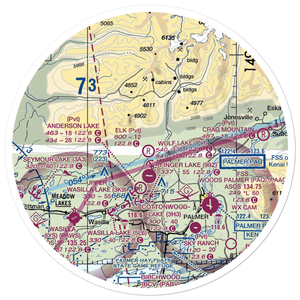 Elk Ranch Airport (9AA1) VFR Sectional Sticker (30 mile)