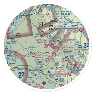 Briggs / Skotz Airfield (99XA) VFR Sectional Sticker (30 mile)