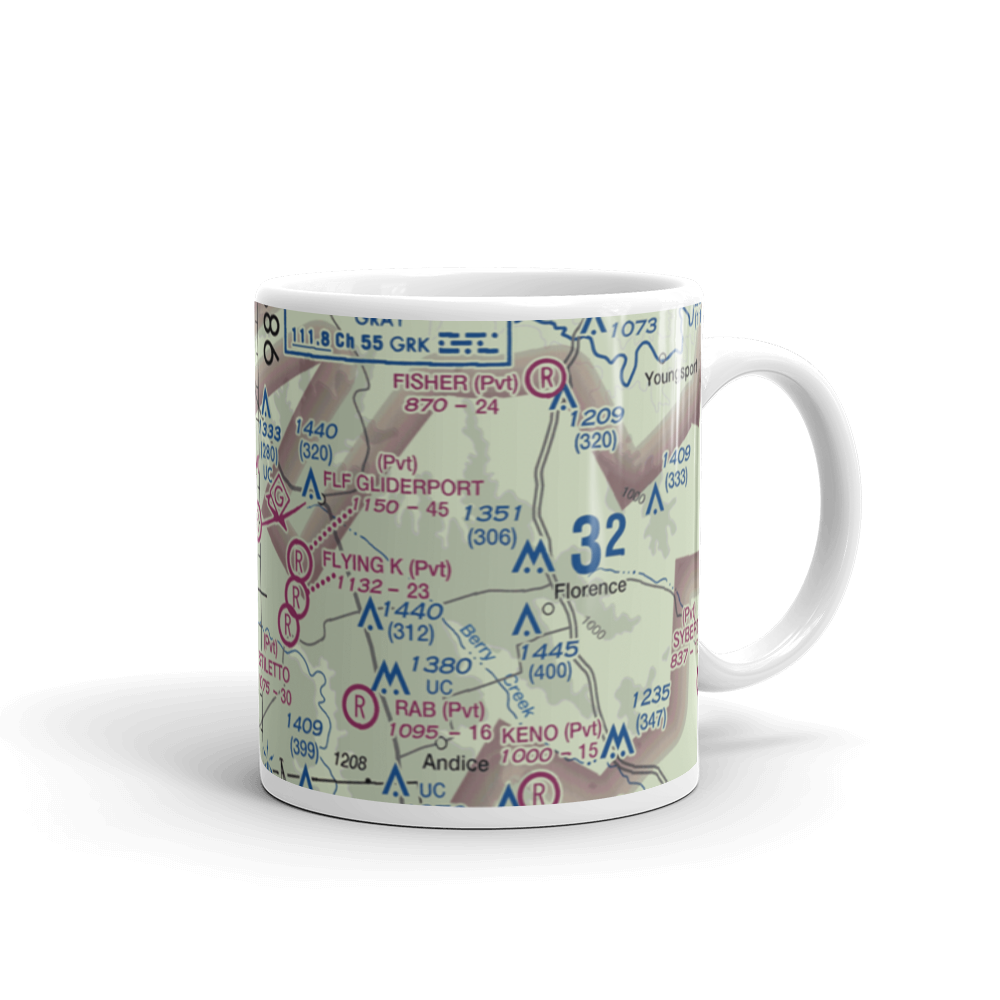 Briggs / Skotz Airfield (99XA) VFR Sectional  Mug 