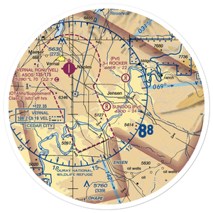 Sundog Airport (99UT) VFR Sectional Sticker (30 mile)