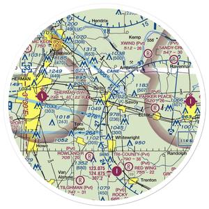 Pritchard Airport (99TE) VFR Sectional Sticker (30 mile)