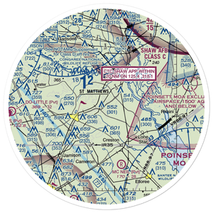 St. Mathews Airport (99SC) VFR Sectional Sticker (30 mile)