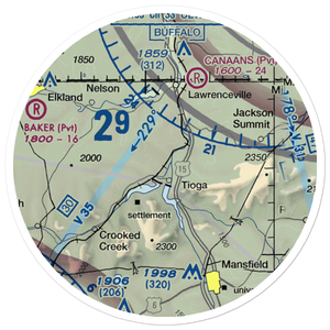 Nielsen Airport (99PA) VFR Sectional Sticker (20 mile)
