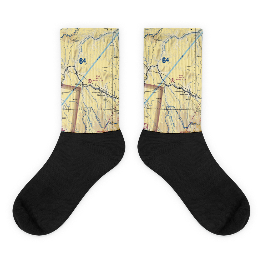 Lazy F Ranch Airport (99OR) VFR Sectional Socks 