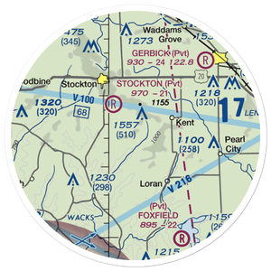 Providence Place Field (99IL) VFR Sectional Sticker (20 mile)