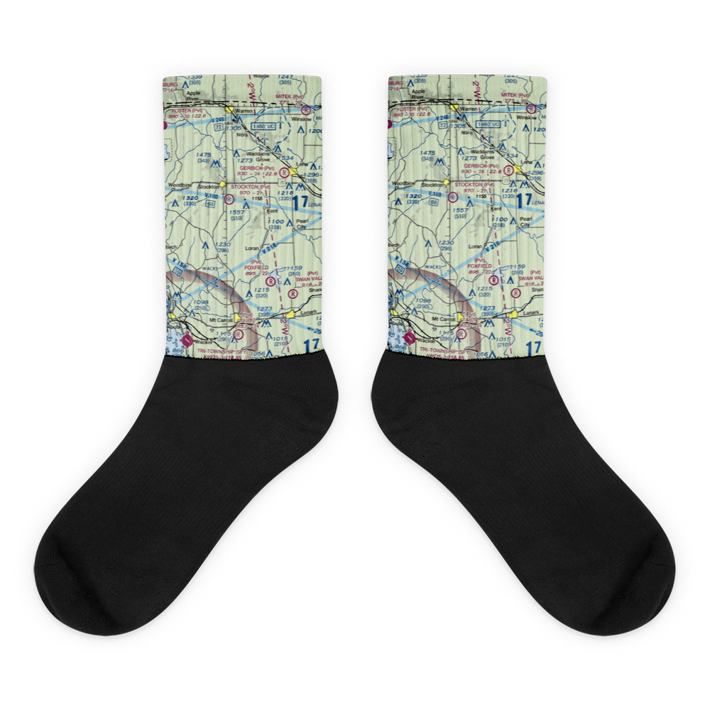 Providence Place Field (99IL) VFR Sectional Socks 