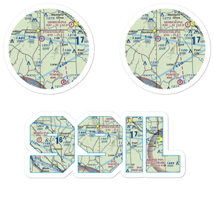 Providence Place Field (99IL) VFR Sectional Sticker Pack